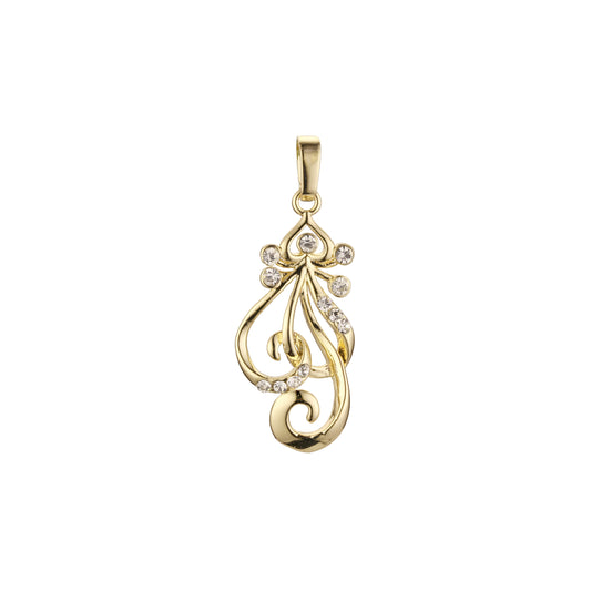 Pendant in Rose Gold, 14K Gold plating colors