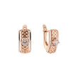 Rose Gold two tone earrings