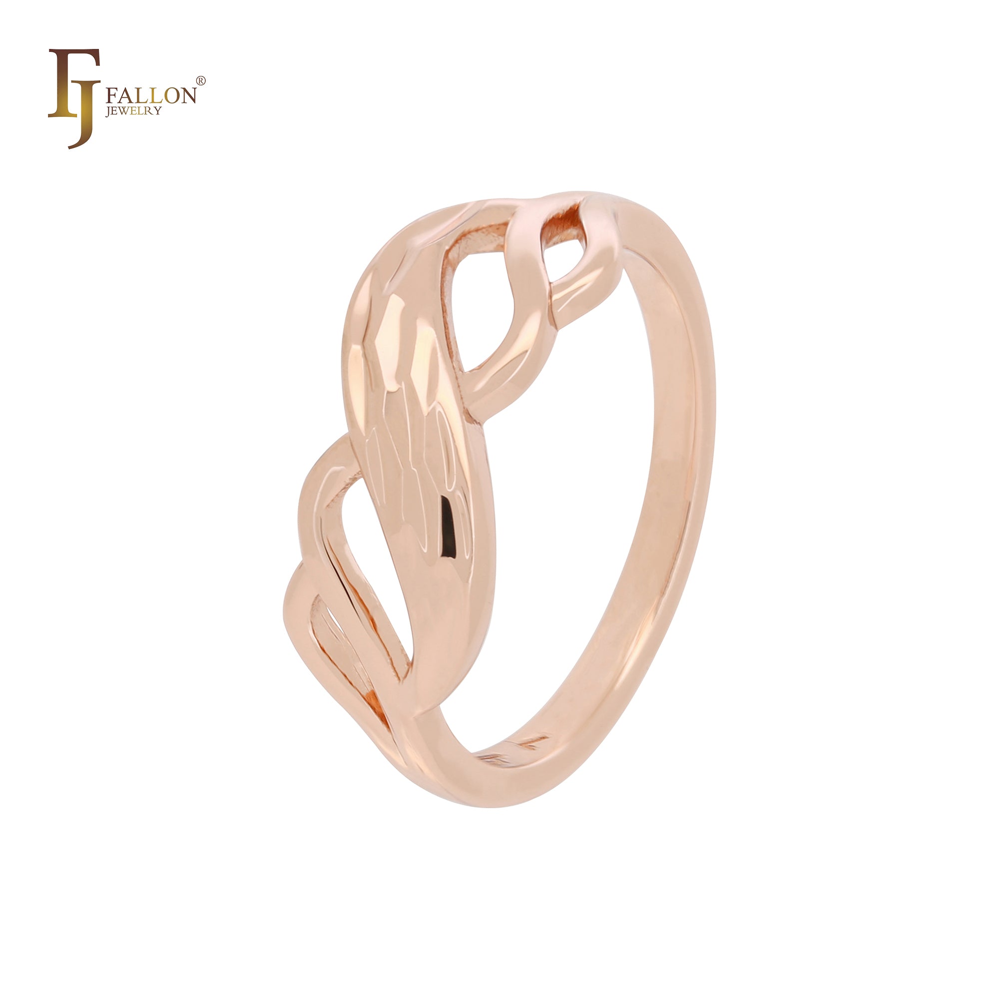 Minimalism Plain design Rose Gold Rings