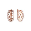 Rose Gold two tone earrings