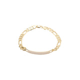 Figaro link 14K Gold Men's ID bracelets