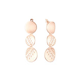 Pendientes de oro rosa