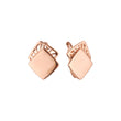 Earrings in Rose Gold, two tone plating colors