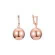 Aretes de racimo de cuentas en colores con baño de Oro 14K, oro blanco y oro rosa