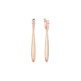 Earrings in Rose Gold, two tone plating colors