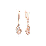 Earrings in 14K Gold, Rose Gold, two tone plating colors