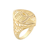 Filigree Rings  plated in Rose Gold，14K Gold