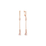 Pendientes de oro rosa