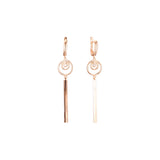 Earrings in Rose Gold, two tone plating colors