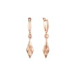 Rose Gold rhombus drop earrings