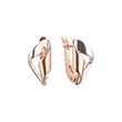 Rose Gold two tone earrings