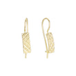 Wire hook child earrings in 14K Gold, Rose Gold plating colors