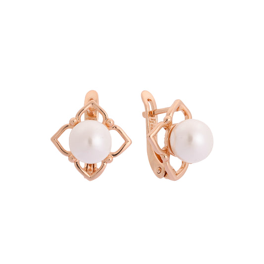 Pearl Rose Gold earrings