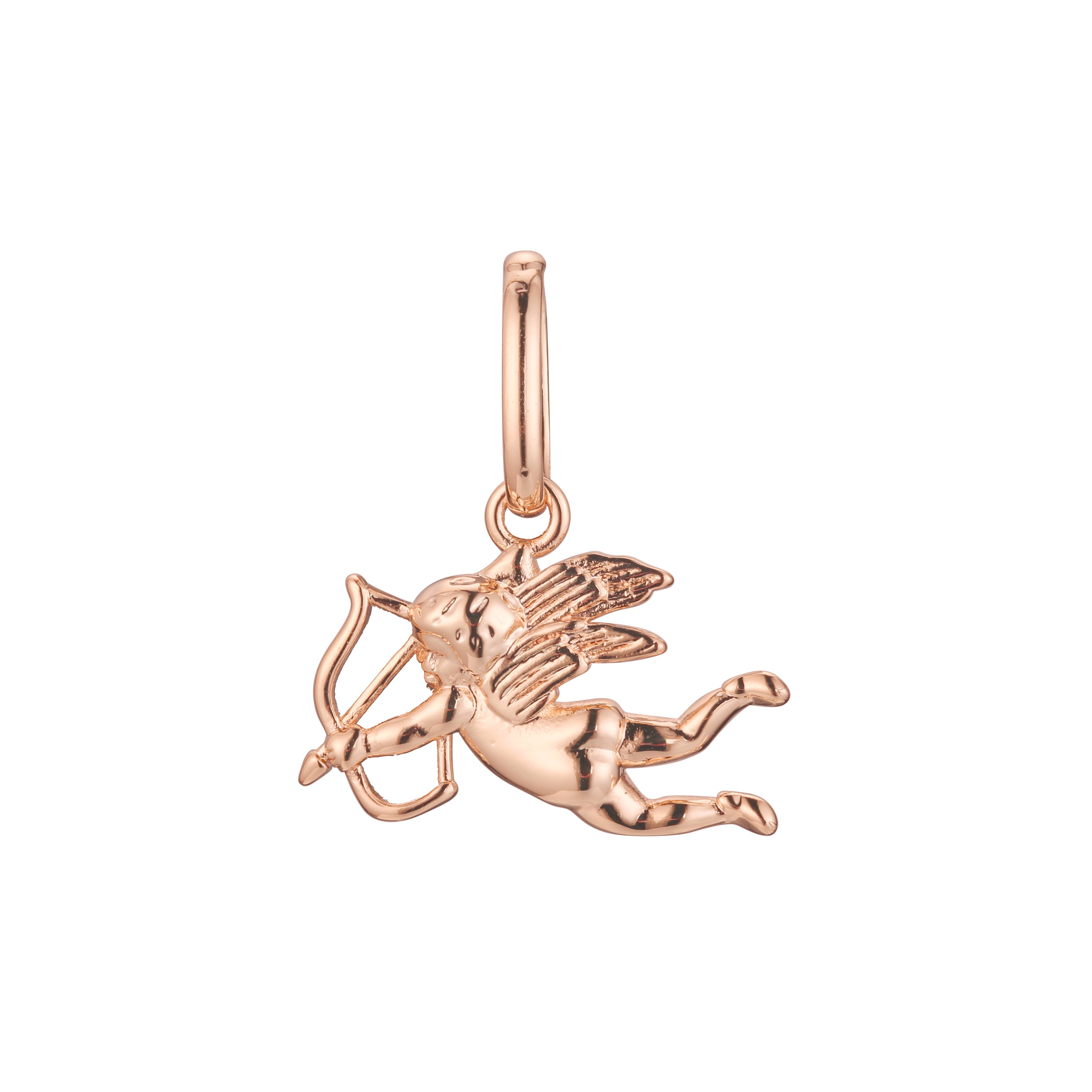 Pingente Cupido em ouro rosa, cores banhadas a ouro 14K