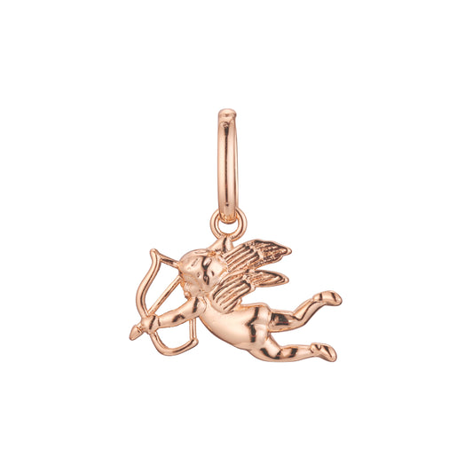 Pingente Cupido em ouro rosa, cores banhadas a ouro 14K