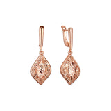 Pendientes de oro rosa