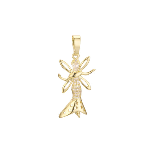 Fairy dancer 14K Gold pendant