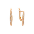 Earrings in Rose Gold, two tone plating colors