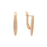 Earrings in Rose Gold, two tone plating colors