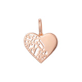 Pendant in Rose Gold two tone, 14K Gold plating colors