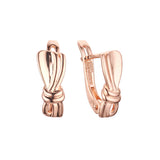 Earrings in Rose Gold, two tone plating colors