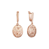 Pendientes de oro rosa