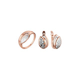 Rose Gold two tone leaves in leave set