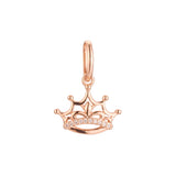 Crown pendant in Rose Gold two tone, 14K Gold plating colors