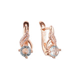 Earrings in Rose Gold, two tone plating colors