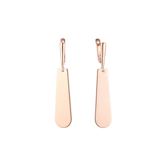 Pendientes de oro rosa