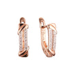 Earrings in Rose Gold, two tone plating colors