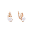 Rose Gold pearl earrings