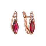 Pendientes de oro rosa