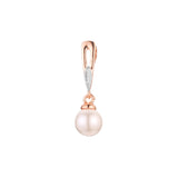 Pearl pendant in Rose Gold two tone, 14K Gold plating colors