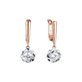 Earrings in Rose Gold, two tone plating colors