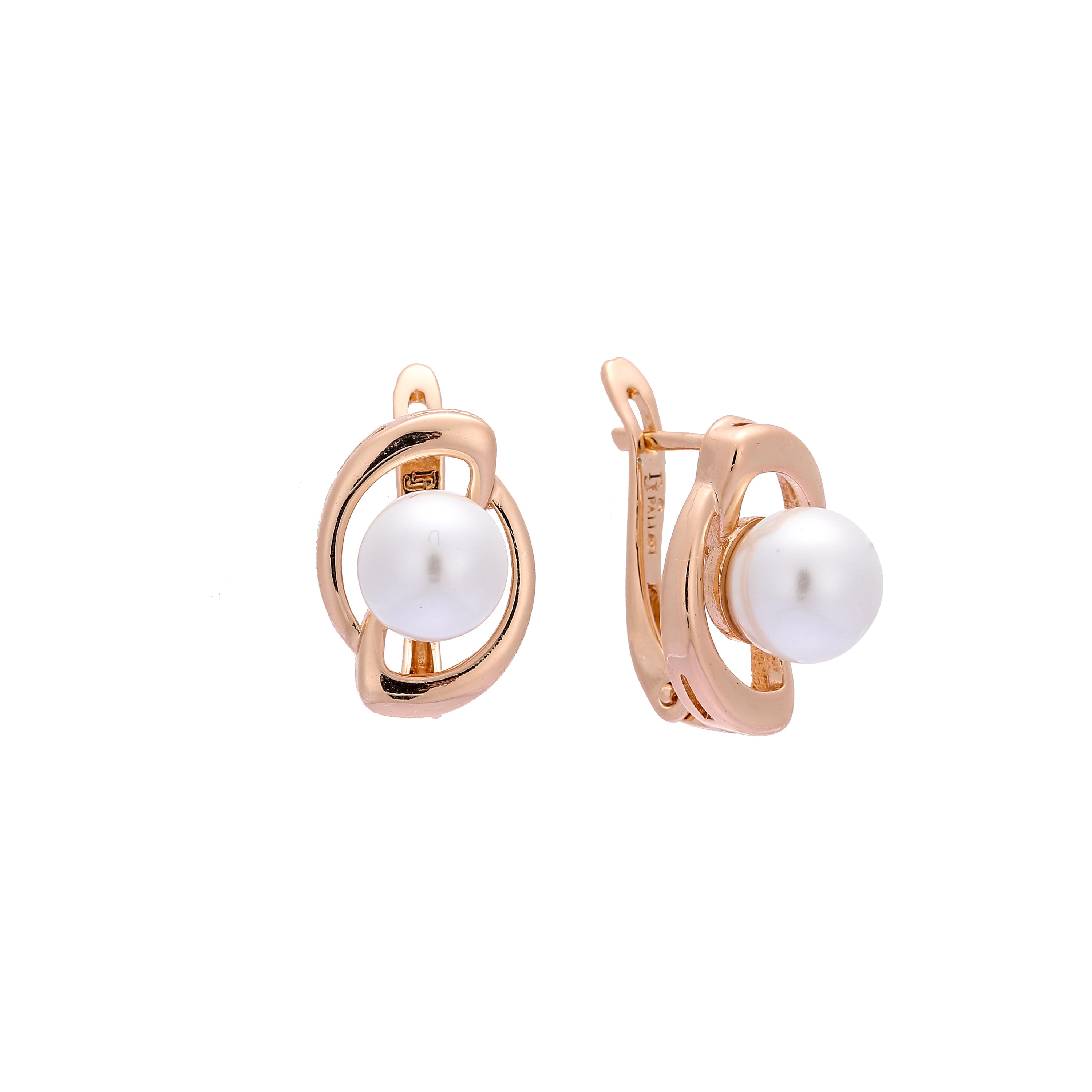 Pearl Rose Gold earrings