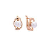 Pendientes Perla Oro Rosa