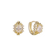 Aretes de racimo de oro de 14K