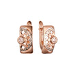 Rose Gold two tone earrings