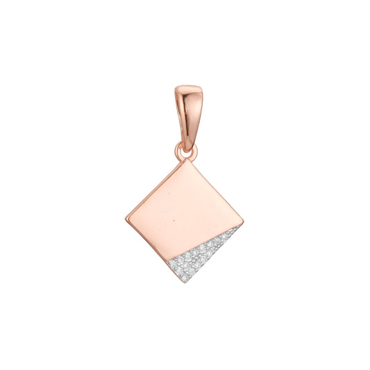 Pendant in Rose Gold two tone, 14K Gold plating colors