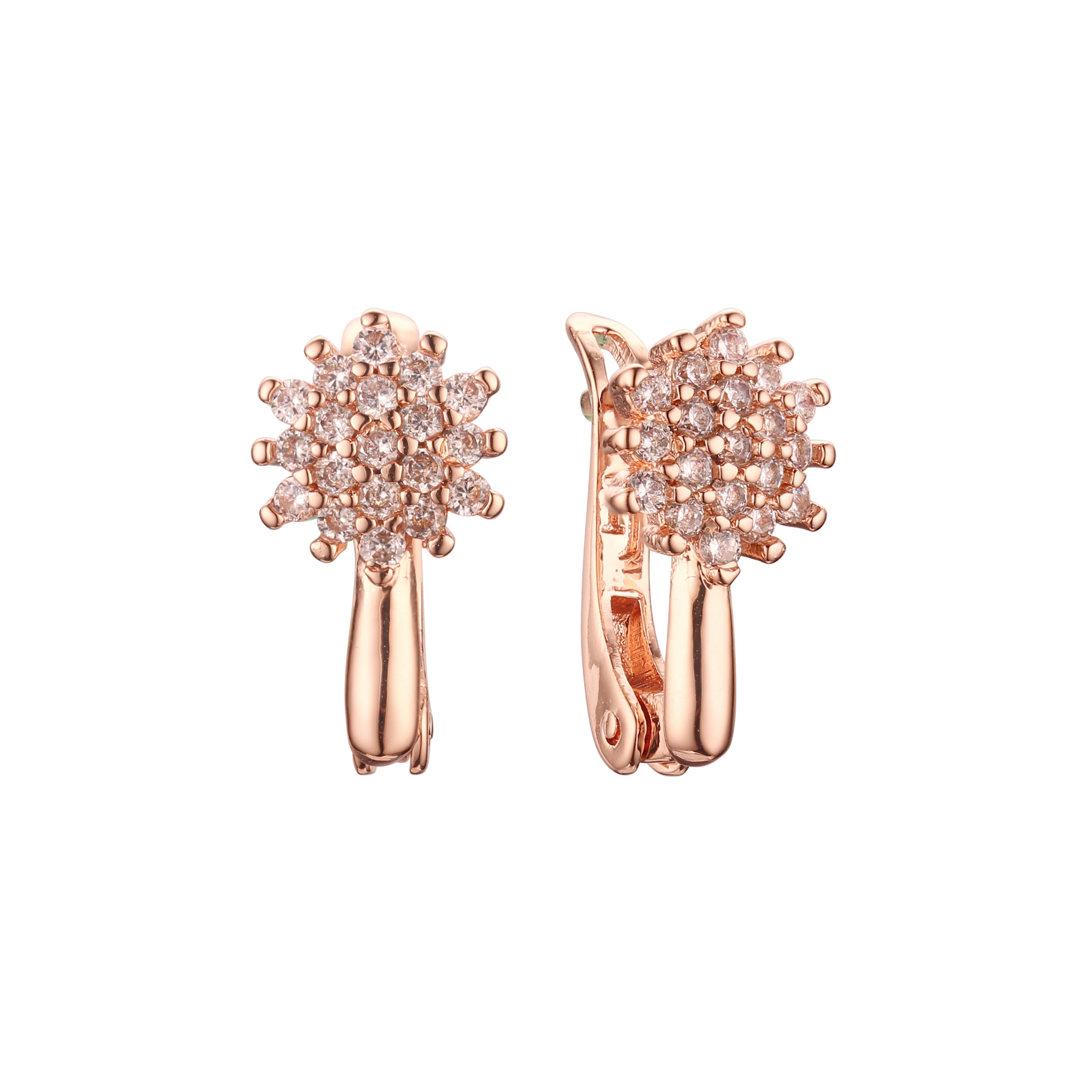 Pendientes de oro rosa