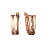 Rose Gold two tone earrings