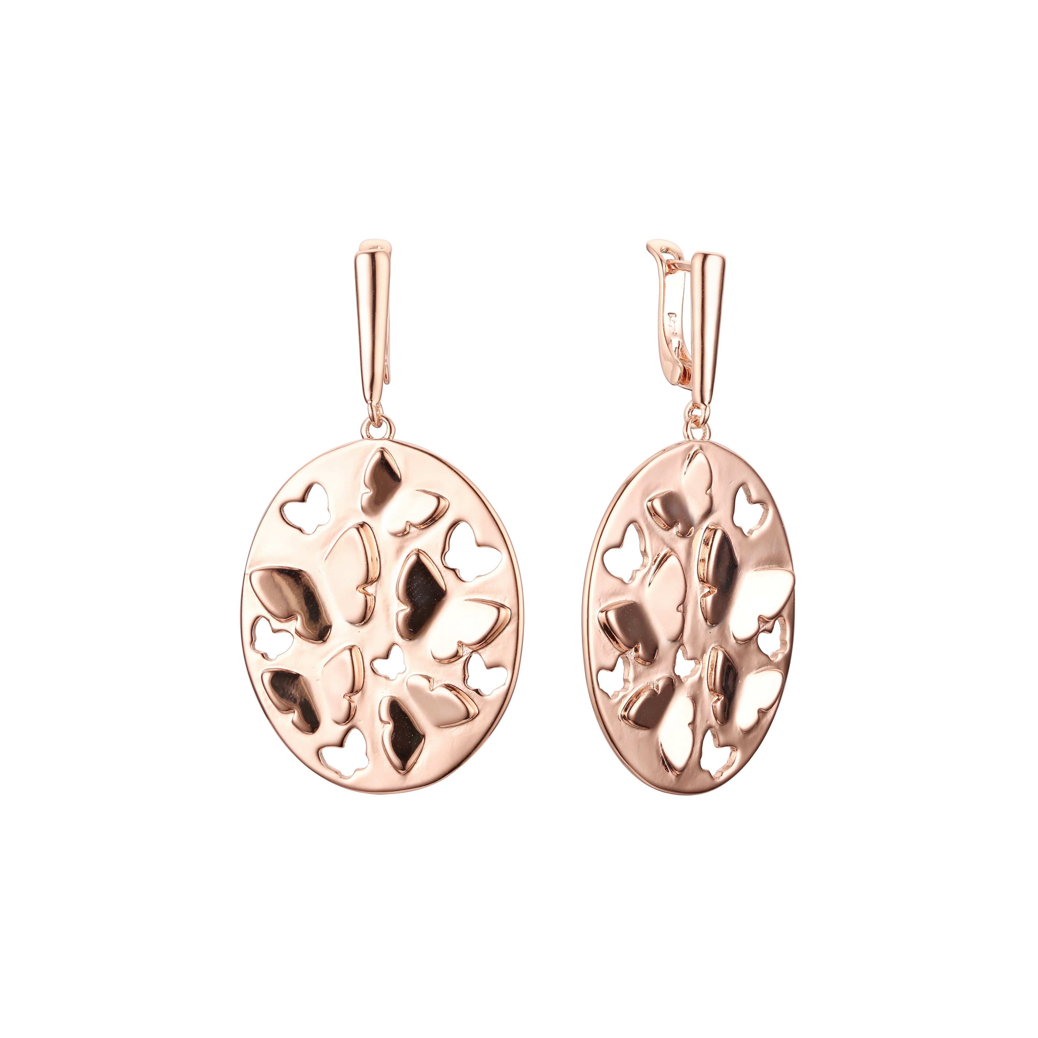 Rose Gold butterfly earrings