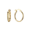 Hoop earring in 14K Gold, Rose Gold plating colors