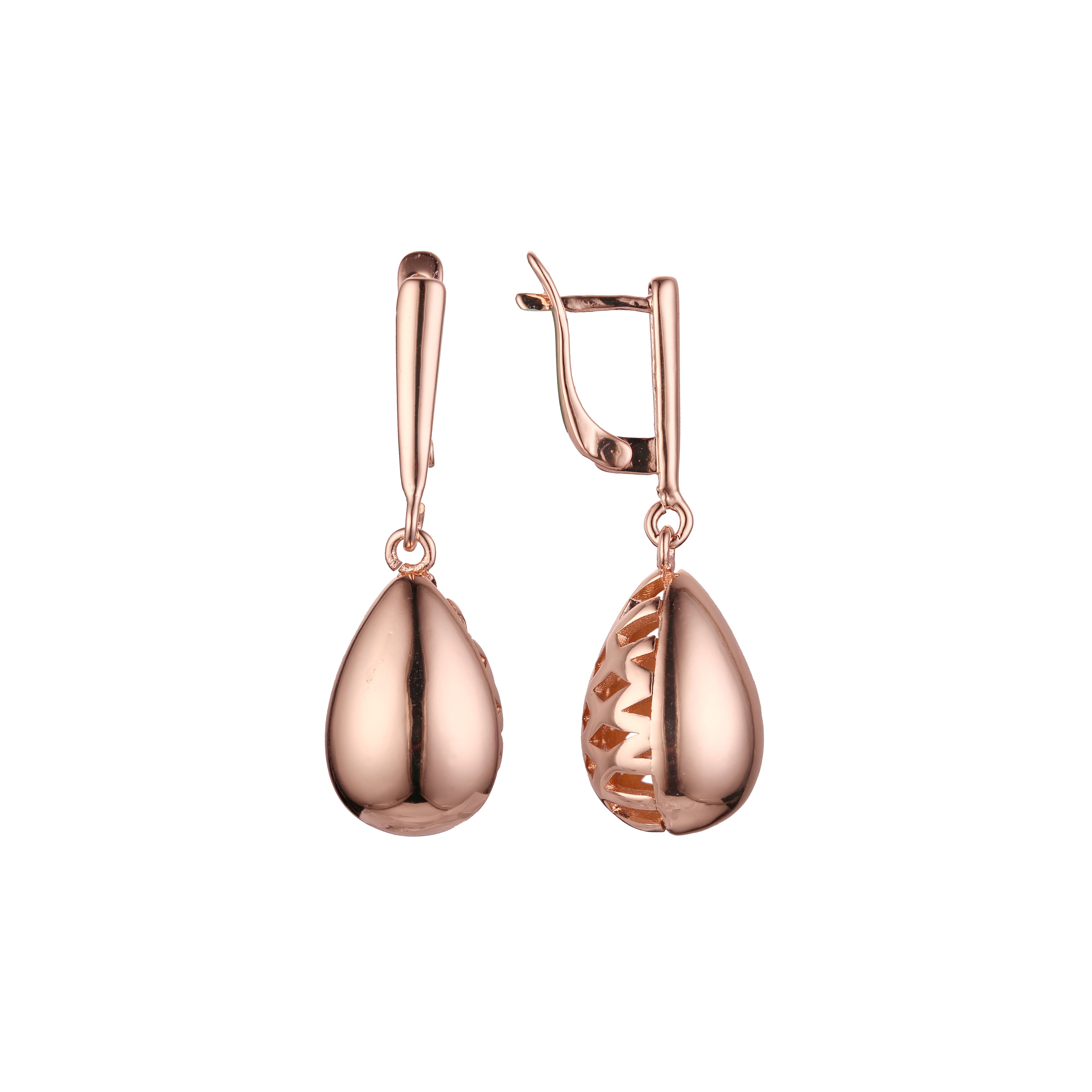 Aretes colgantes Beads en Oro de 14K, baño de Oro Rosa en colores