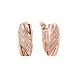 Earrings in Rose Gold, two tone plating colors