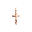 Rose Gold Russian orthodox crucifix cross pendant