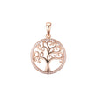 Halo tree pendant in Rose Gold, 14K Gold plating colors