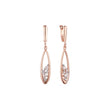 Marquise cluster earrings in 14K Gold, Rose Gold, two tone plating colors