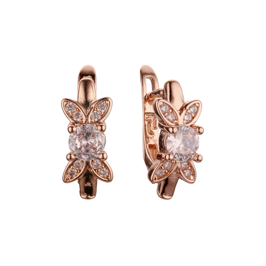 Pendientes de oro rosa